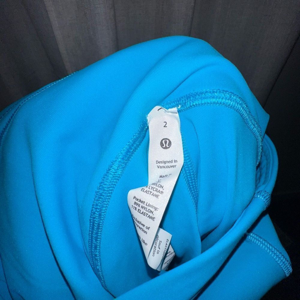 Lululemon athletics blue leggings SIZE 2 - Picture 3 of 3